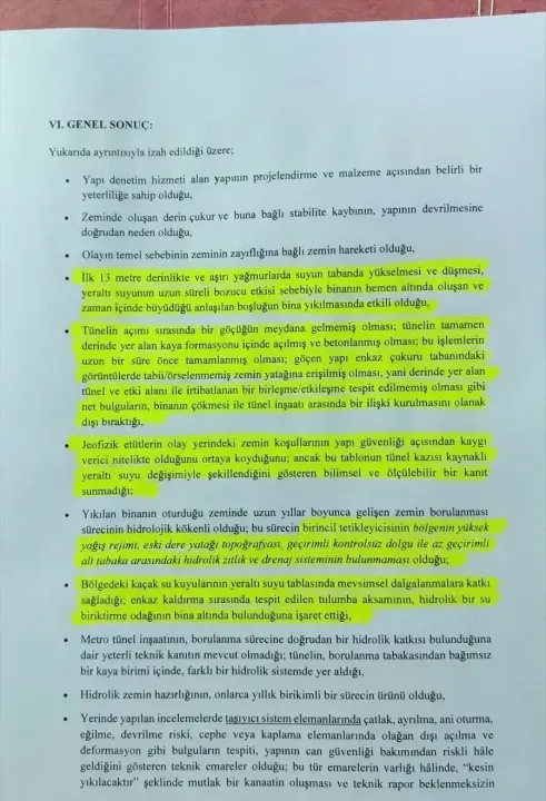 Gebze'deki bina faciasında nihai rapor savcılığa sunuldu 