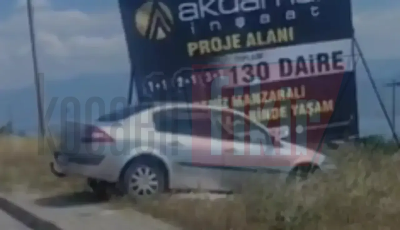 Kaza yapan sürücü olay yerinden firar etti