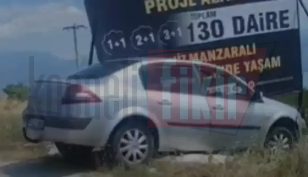 Kaza yapan sürücü olay yerinden firar etti