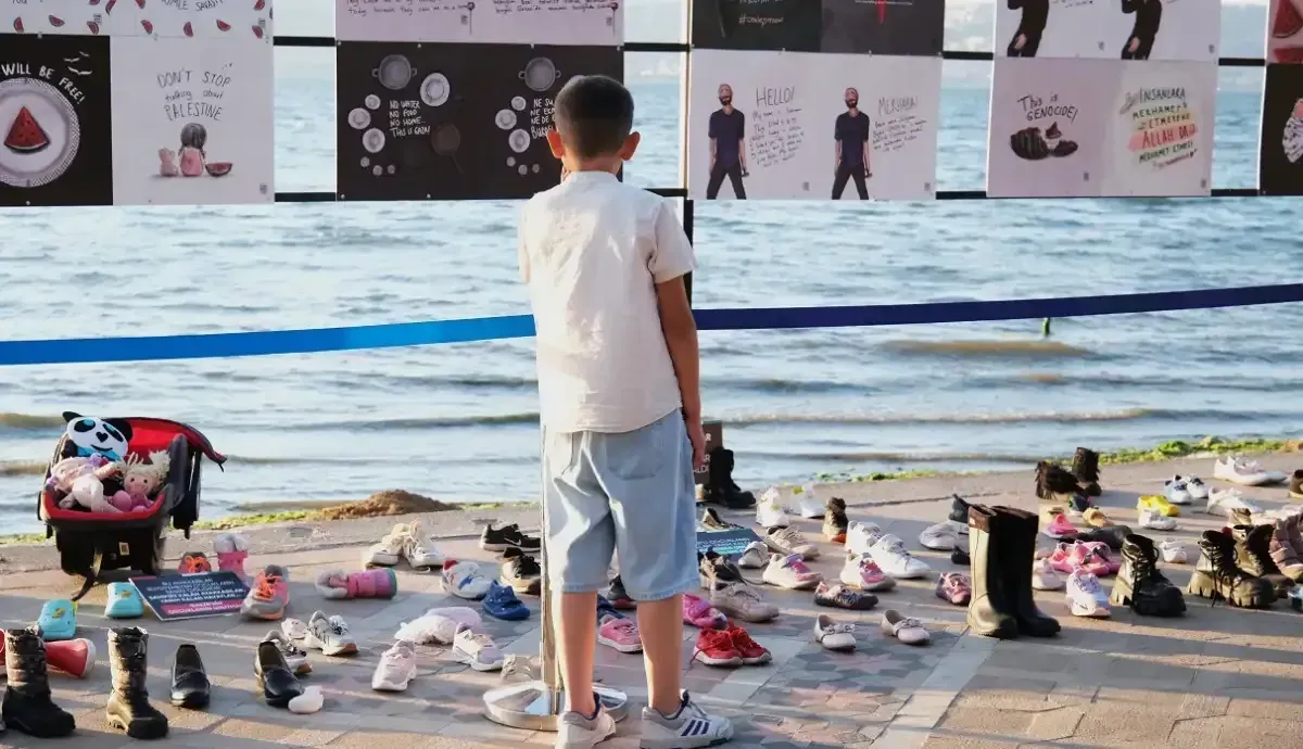 Başiskele'de Gazze'nin acısı paylaşılmaya devam ediyor