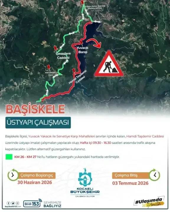 Sürücüler dikkat! O cadde geçici olarak kapatılacak