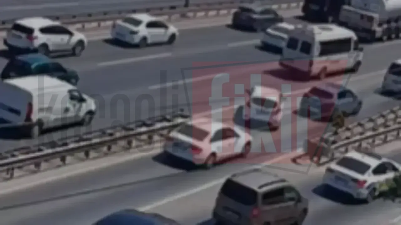 Trafikten tehlikeli kaçış anları kameralara yansıdı
