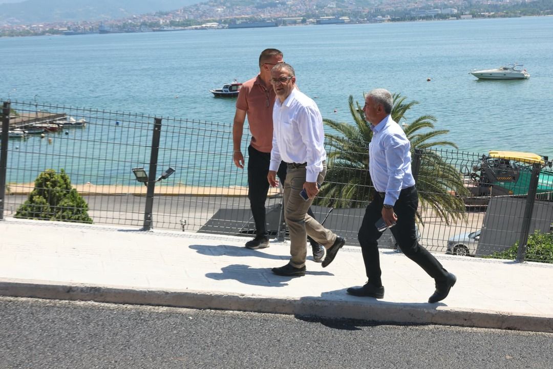 Derince'de saha çalışmaları yerinde incelendi