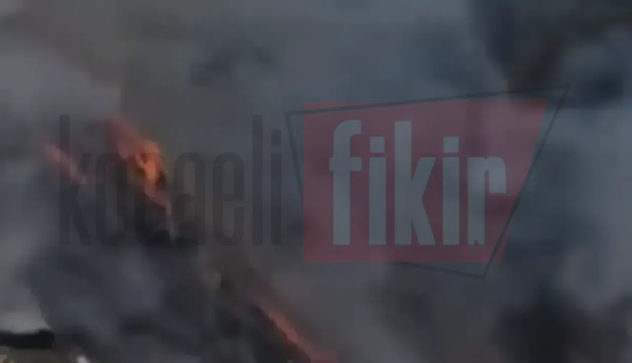Gölcük’te çöp toplama alanı alevler içinde kaldı