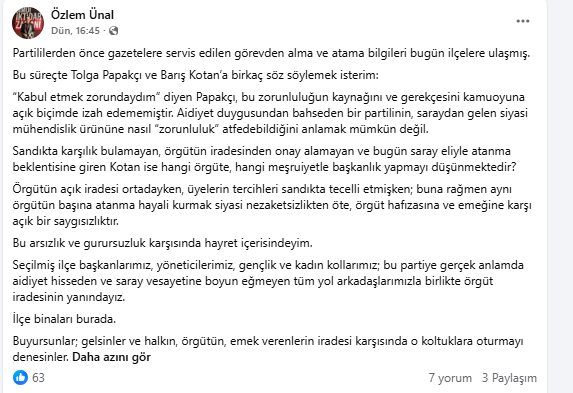CHP'de sular durulmuyor... Yeni atanan başkanlara Ünal'dan sert sözler! 