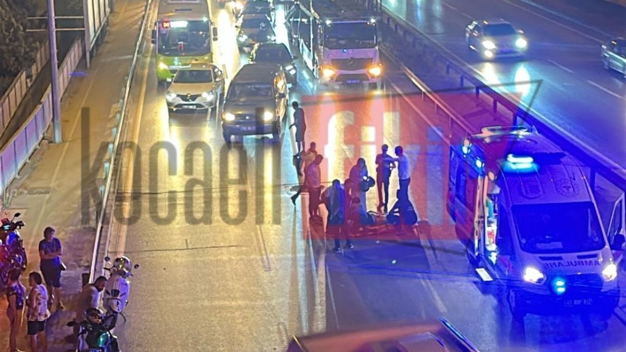 İzmit'te feci motosiklet kazası: Yaralılar var