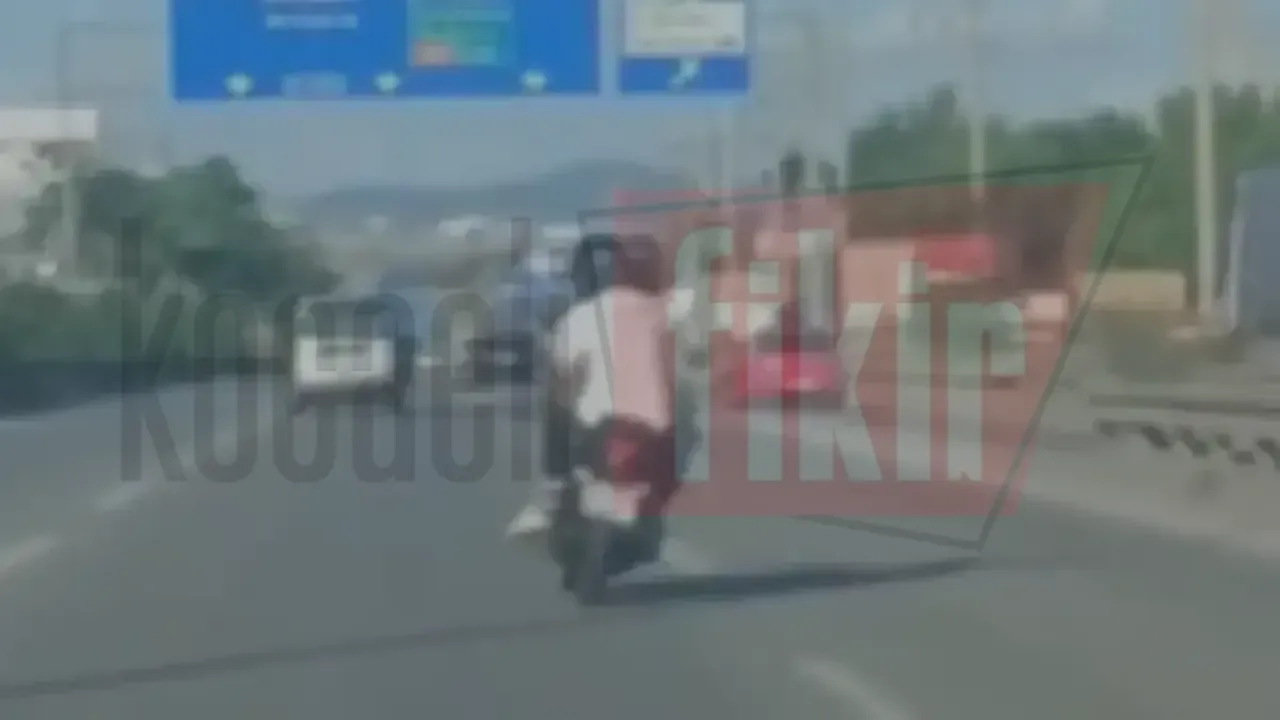 D-100'de tehlikeli şov! Kendi canını da başkalarını da hiçe saydı