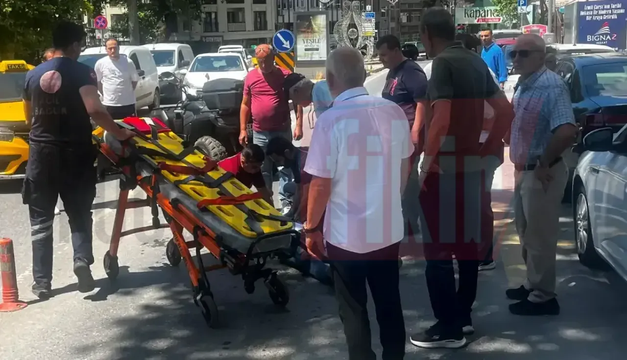 Dengesini kaybederek ATV’den düşen sürücü yaralandı