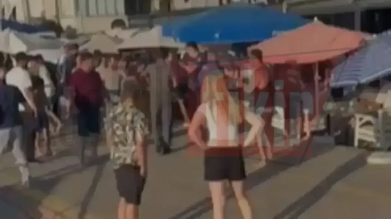 Ereğli Sahili'nde iki grup birbirine girdi