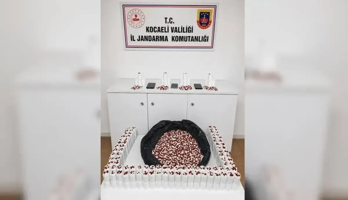 Kocaeli'de 25 bin 500 sentetik hap yakalandı!