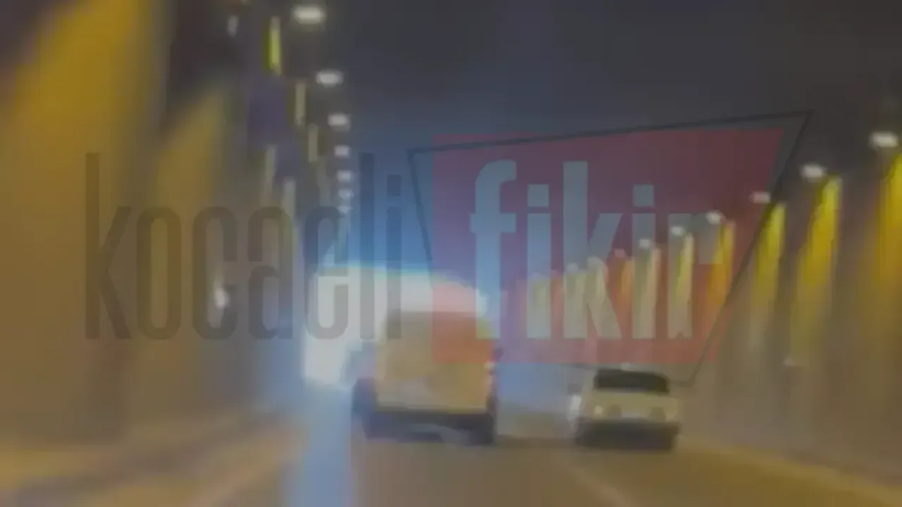 İzmit Orduevi mevkiinde makas terörü kamerada
