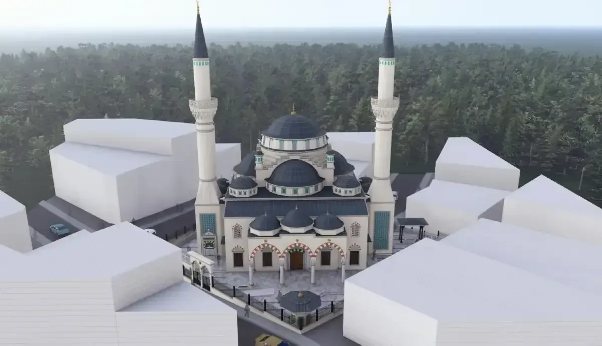 Kuruçeşme Merkez Camii İnşaatında Yüzde 54 Seviyesine Ulaşıldı