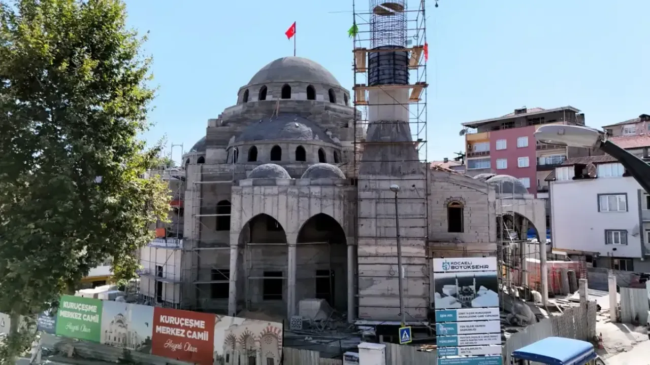 Kuruçeşme Merkez Camii İnşaatında Yüzde 54 Seviyesine Ulaşıldı