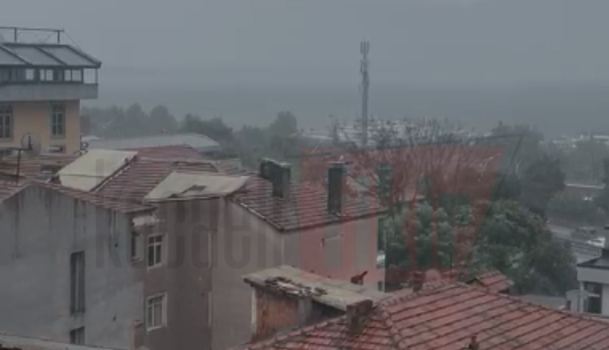 Kocaeli'de beklenen sağanak başladı! İşte ilk görüntüler