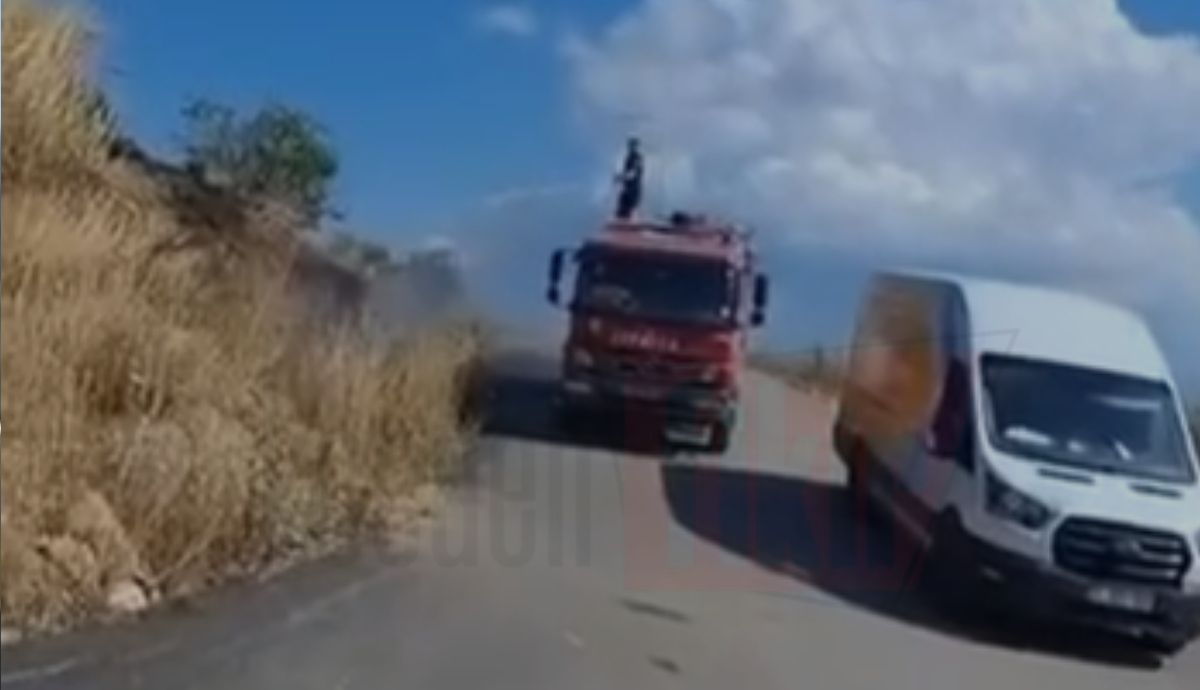 Üçtepeler alevlere teslim oluyordu! PTT görevlisi yangına dalıp söndürdü