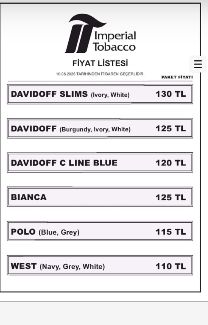 Sigaraya bir zam daha: Fiyatlar 130 TL’ye dayandı