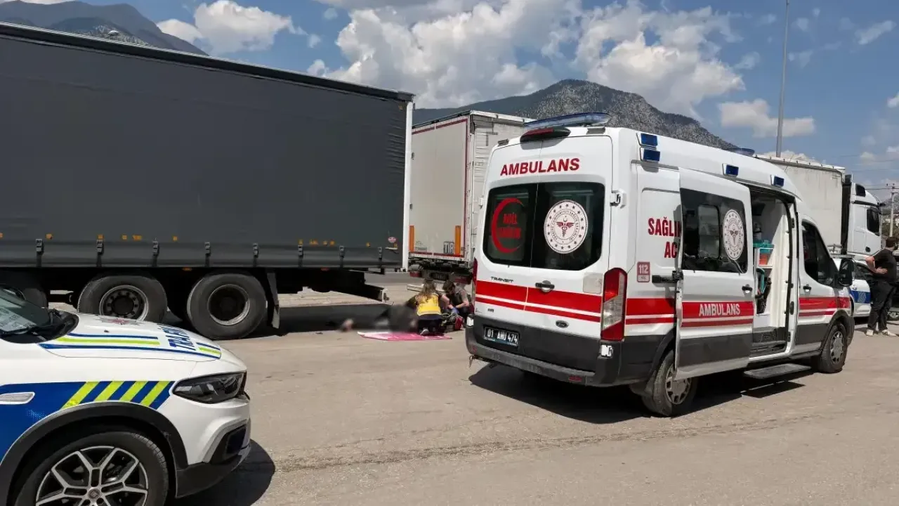 2 tır arasında sıkışan adam feci şekilde can verdi