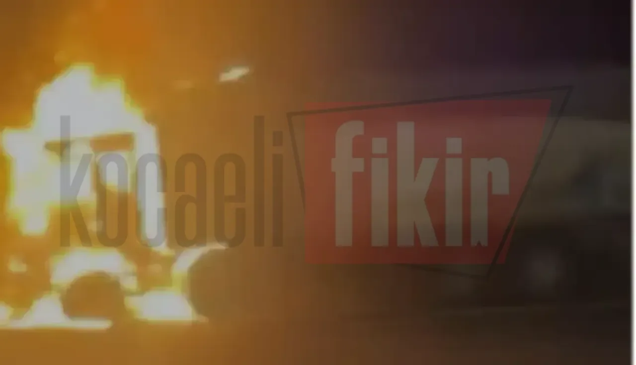 KMO'da tır yandı, sürücü son anda kurtuldu