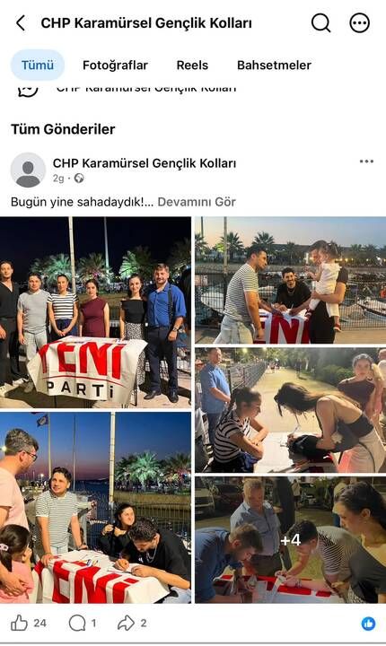 YENİ Parti’nin çalışmaları CHP'nin hesabından paylaşıldı!