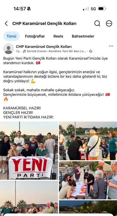 YENİ Parti’nin çalışmaları CHP'nin hesabından paylaşıldı!