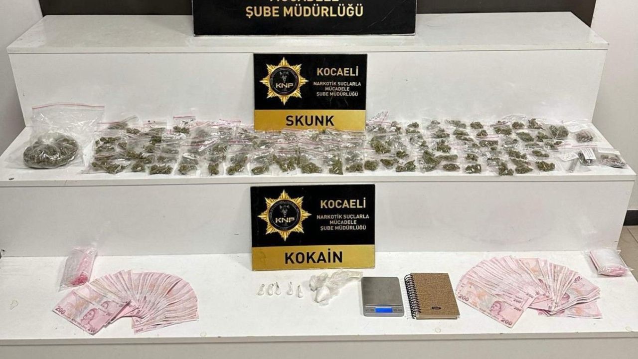 Kocaeli'de uyuşturucu operasyonlarında 6 kişi tutuklandı