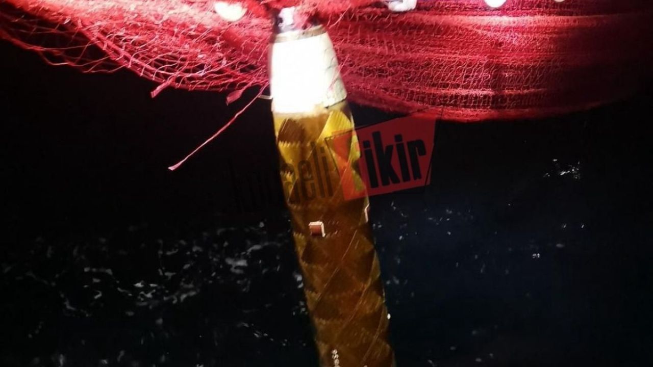 Kandıra açıklarında şaşırtan olay! Balıkçıların ağına roket motoru takıldı