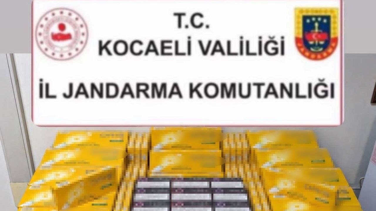 Kocaeli'de 5,4 milyon liralık kaçakçılık operasyonu