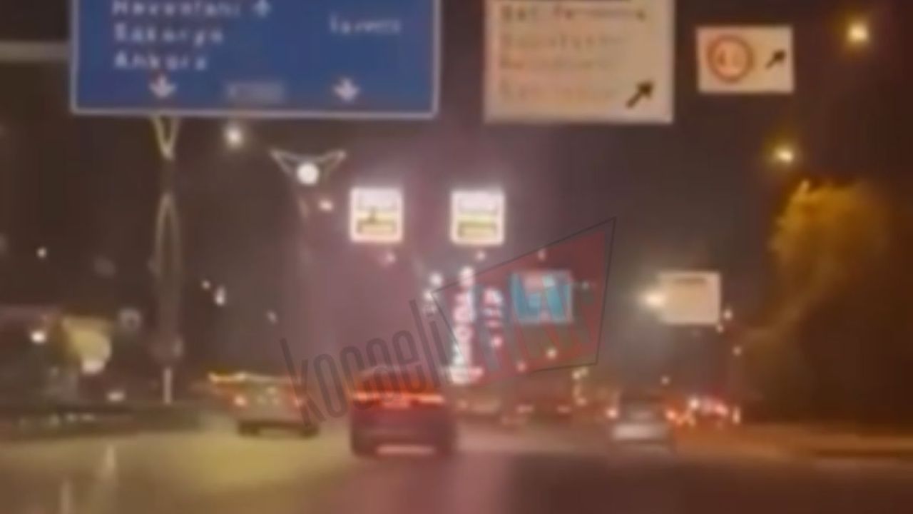 D-100’de trafiği birbirine kattı! Makasçı sürücü kamerada
