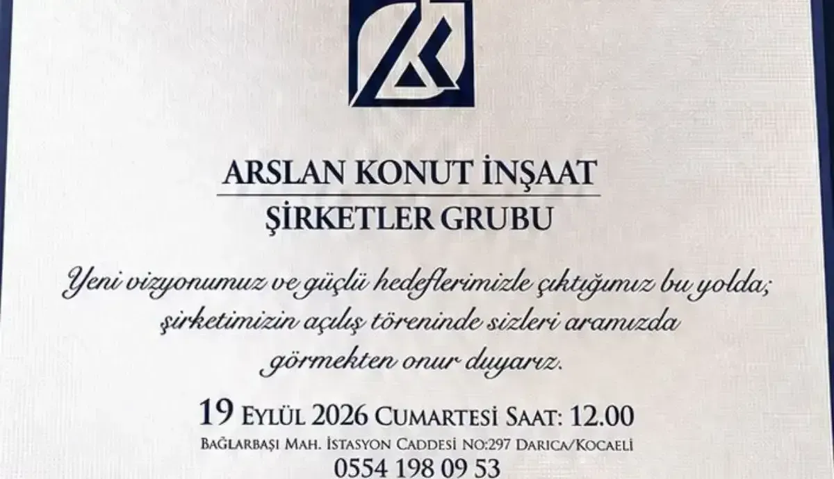 Arslan Konut İnşaat yeni merkezine taşınıyor