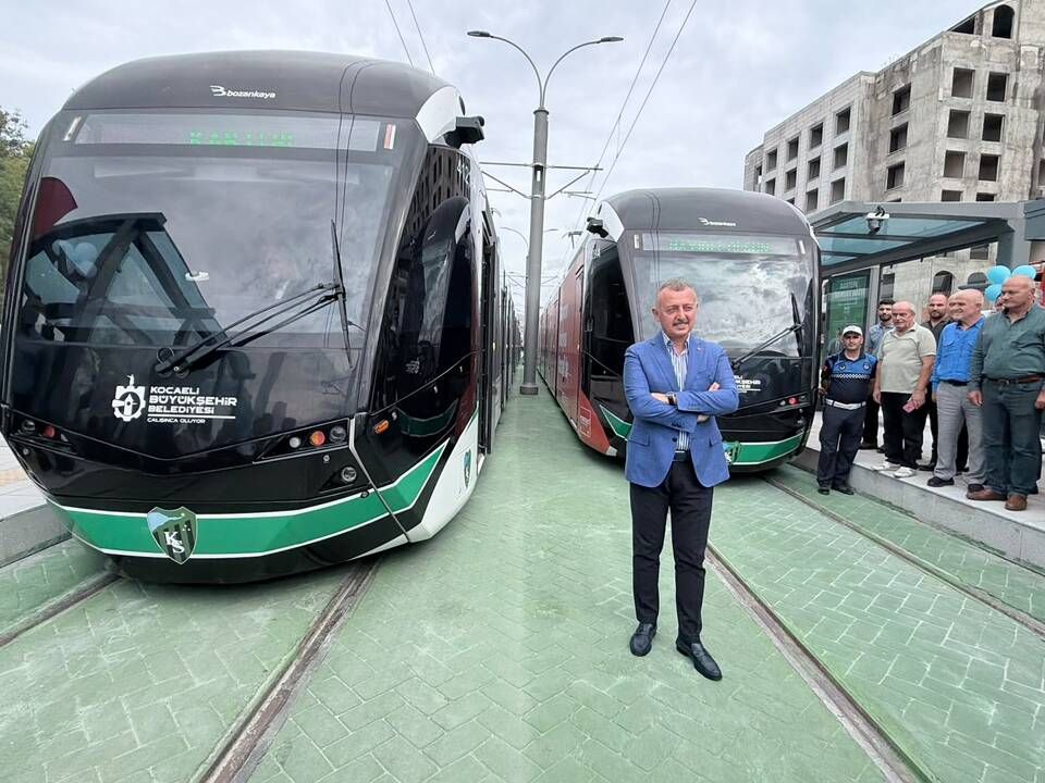 Kartepe tramvaya kavuştu! İlk sefer bugün yapıldı