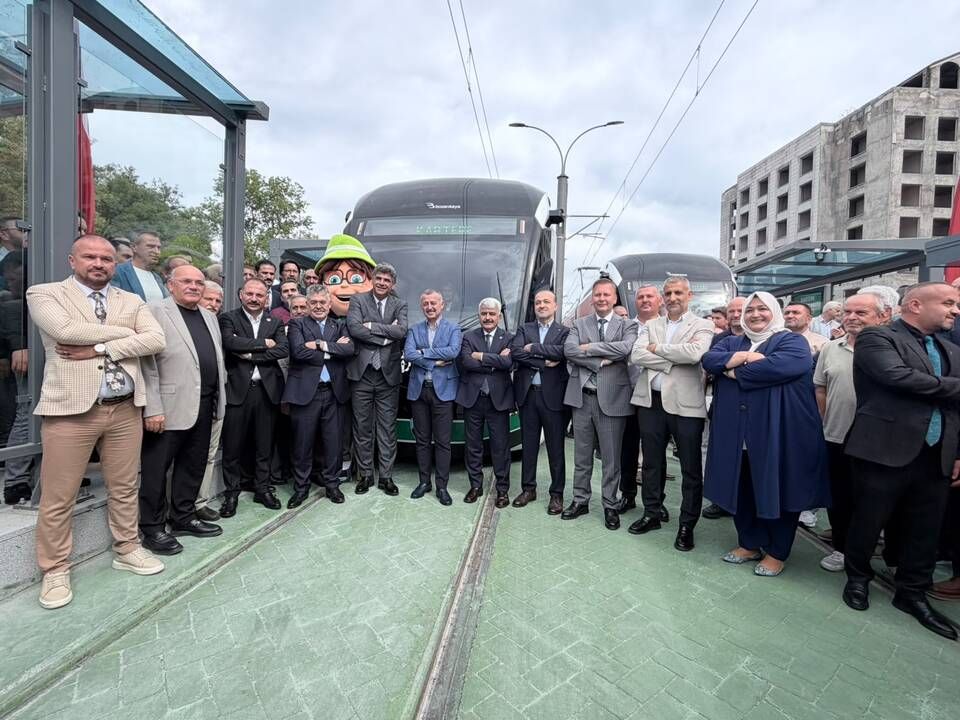 Kartepe tramvaya kavuştu! İlk sefer bugün yapıldı