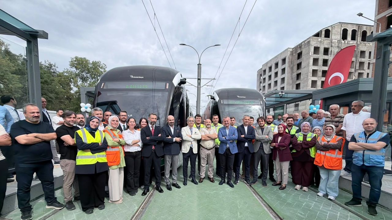 Kartepe tramvaya kavuştu! İlk sefer bugün yapıldı