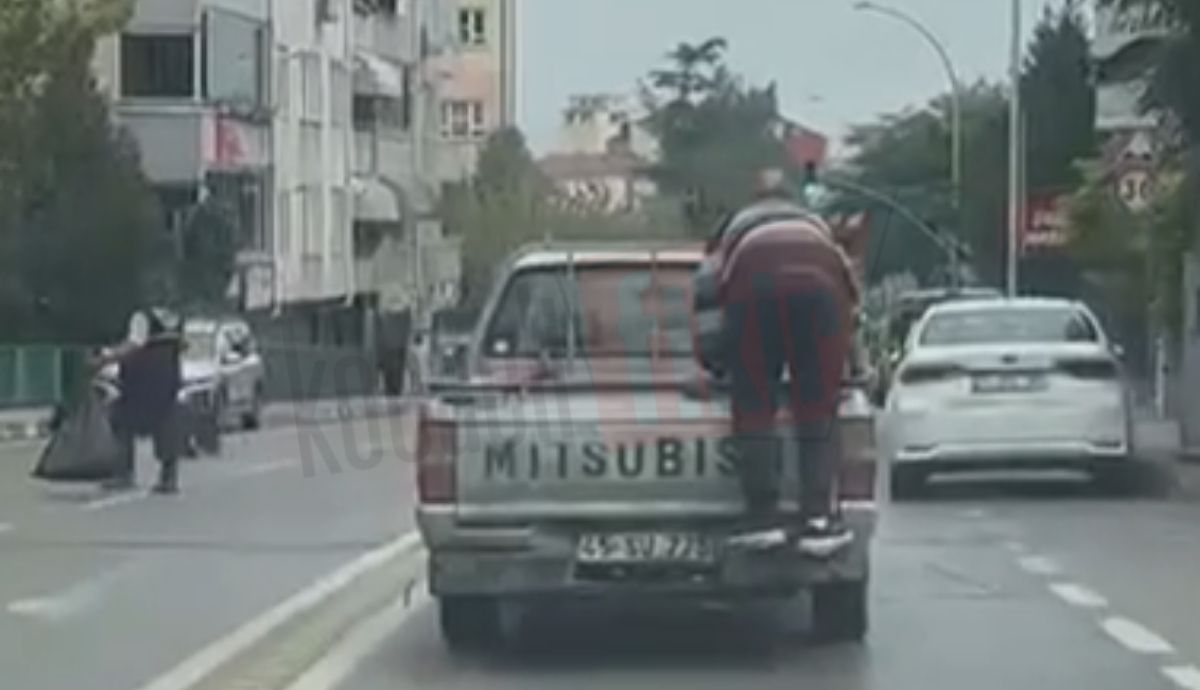 İzmit’te görenleri şaşkına çeviren görüntü: Canını hiçe saydı