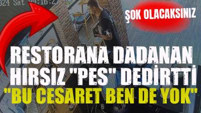 Kocaeli'nin İzmit ilçesinde cezaevinden yeni çıktığı öğrenilen hırsız, aynı restorana