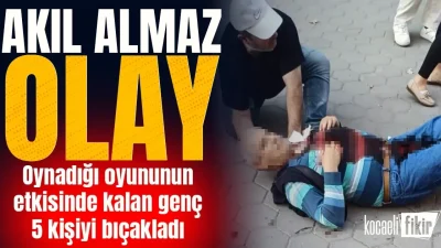 Eskişehir’de oynadığı savaş oyununun etkisi altına girerek bıçak ve balta