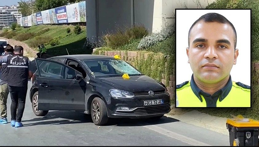 Esenler’de denetim sırasında otomobilin çarptığı polis memuru Mustafa Peksoy, tedavi