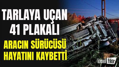 İznik ilçesi Orhangazi-İznik yolunda Niyazi Ecviman'ın kullandığı 41 AAG 539