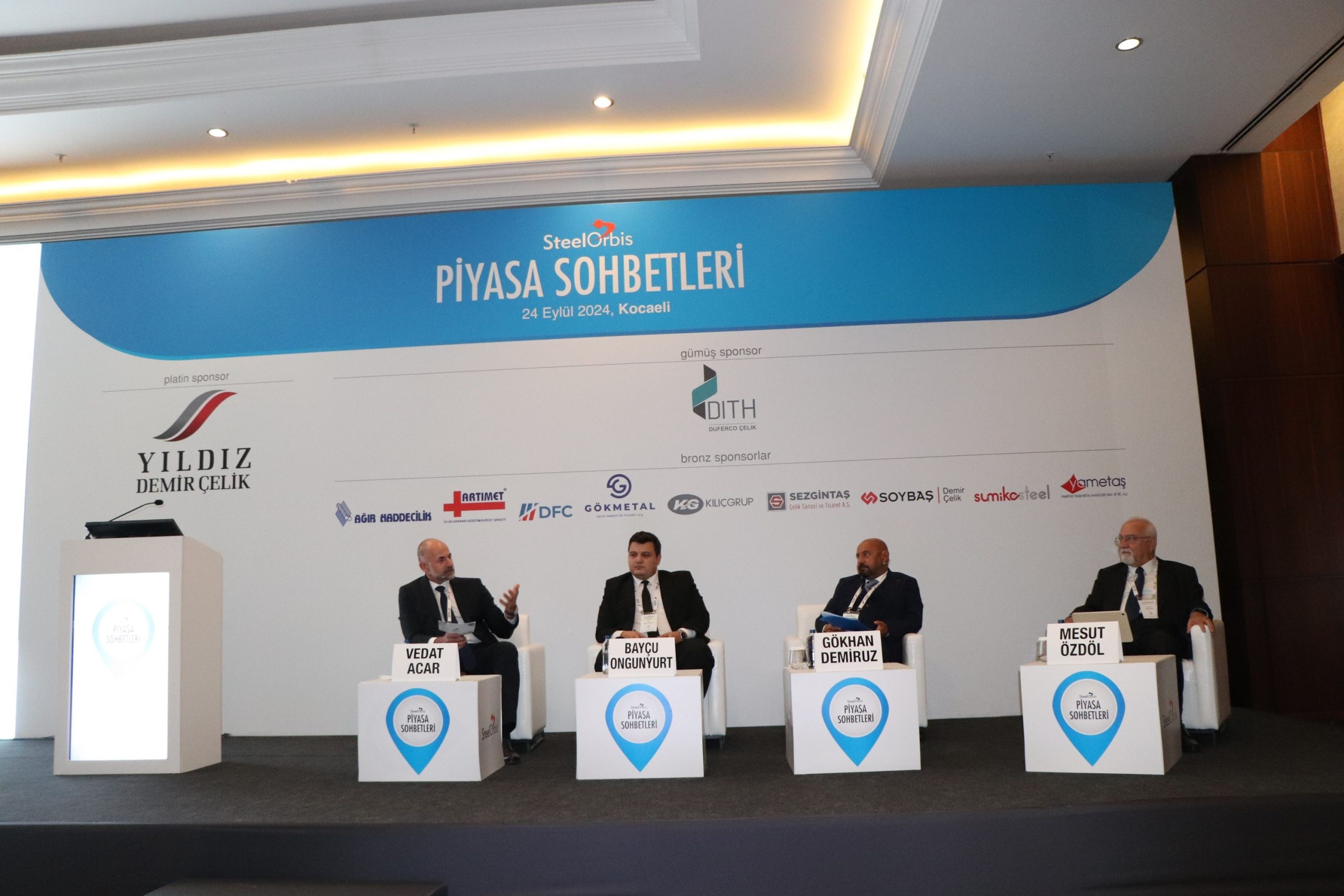 Demir-çelik sektörünün önemli oyuncuları, Kocaeli’nde düzenlenen SteelOrbis Piyasa Sohbetleri toplantısında