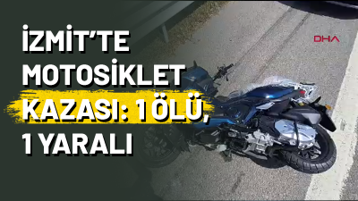 Kocaeli’de, Kuzey Marmara Otoyolu’nda devrilen motosikletteki 2 kişiden D.T. hayatını