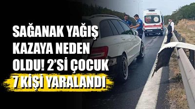 Kocaeli'de TEM Otoyolu’nda 4 otomobilin karıştığı kazada 2’si çocuk, 7