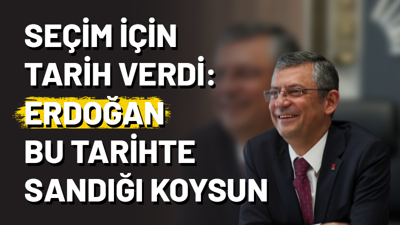 CHP Genel Başkanı Özgür Özel Halk TV'de katıldığı programda Cumhurbaşkanı