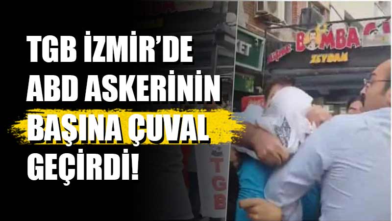 İzmir'de Vatan Partisi'nin gençlik örgütü Türkiye Gençlik Birliği (TGB), ABD