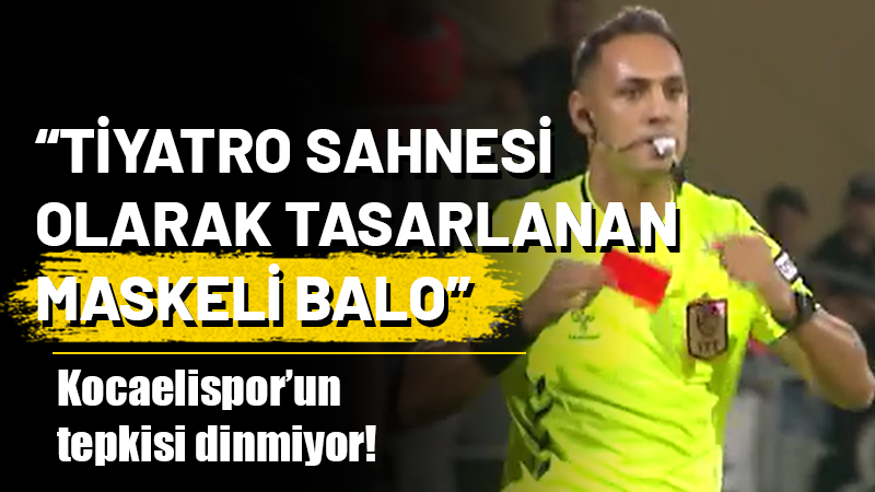 Kocaelispor'un dün 3-0 yenildiği Amed SK maçının hakemi Oğuzhan Aksu'ya