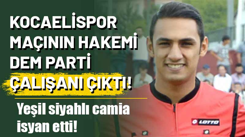 Bugün oynanan maçta Amed SK'ye 3-0 yenilen Kocaelispor'da taraftarlar hakemin