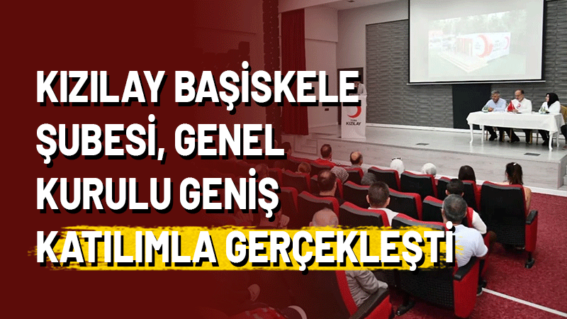 Kızılay Başiskele Şubesi  Genel Kurulu ;Başiskele kaymakamı Soner Şenel,Başiskele