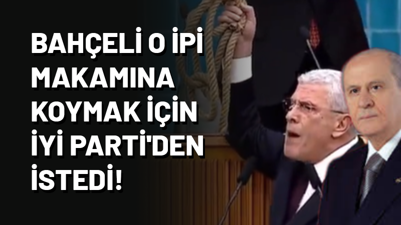 Devlet Bahçeli, İYİ Parti Genel Başkanı Müsavat Dervişoğlu'nun grup toplantısında
