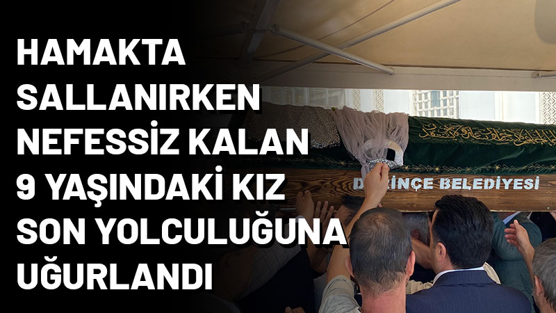 Derince'de 9 yaşındaki Ekin Zühre Karaaslan, hamakta sallandığı ipin boynuna