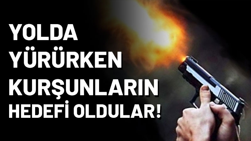 Derince’de gece saatlerinde yolda yürüyen iki kişi maganda kurşunlarının hedefi