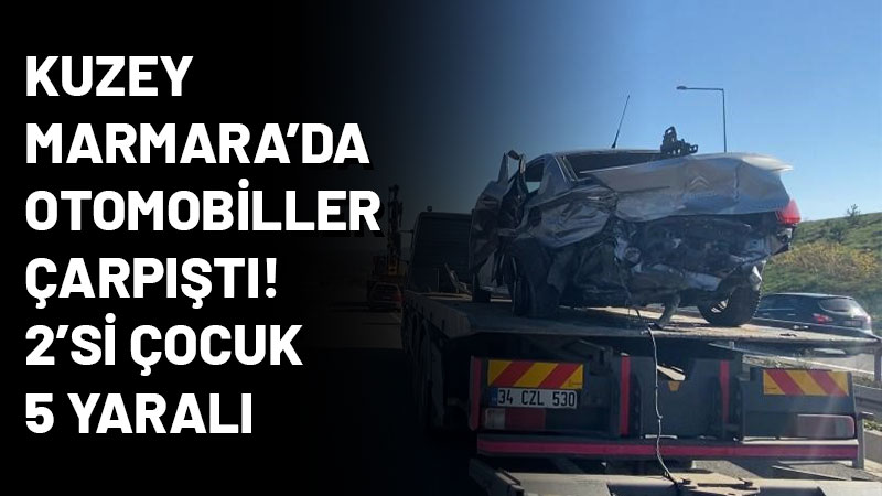 Kuzey Marmara Otoyolu'nda meydana gelen kazada, plakası ve sürücüsü belirlenemeyen