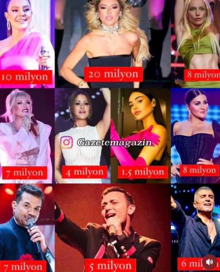 Yılbaşı gecesi için ünlülerin sahne ücretleri dudak uçuklatıyor